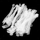 50pcs/pack Salon Hair Roller Rubber Band Hair Rod Clip Accessory Clear