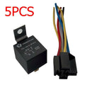 5X 12V DC 40A 5Pin Relay Automotive Car Auto Truck Van Connectors  w/Wire Socket