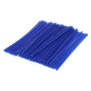 72 Pieces Universal Motocross Wheel Rim Spoke Wraps Skins Cover Deep Blue
