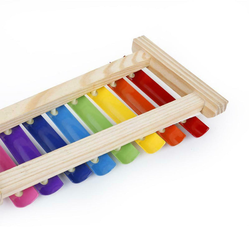 Small Wooden 8 Scales Octave Xylophone Percussion Instrument Education Toys