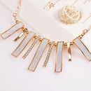 Fashion Jewelry Crystal Chain Statement Collar Bib Pendant Chunky Necklace