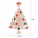 Christmas Brooch Christmas Tree Design Costume Jewellery Sparkly Crystal Ar