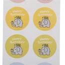 40x/5 sheets elephant happy birthday packaging seals stickers label ES