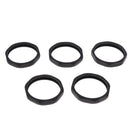 5pcs Microphone Slip Anti-Rolling Protection Ring Mic Silicone Ring  Black