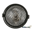 12V Black Universal Motorcycle 6.5''   Headlight High Low Beam with Cover