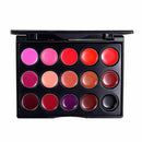 Beauty 15 Colors Matte Lip Gloss Lipstick Cosmetic Makeup Palette Set