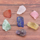 1 set Natural crystal stone seven chakras Black cloth bag large grain unpolSEAU