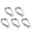 5 Pack M6 304 Stainless Steel Thimble For 1/4" 6mm Diameter Wire Rope