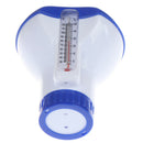 1pc 5 Inch Swimming Pool Floating Chemical Chlorine Dispenser with ThermometerBX