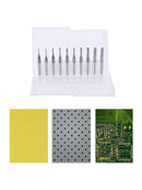 10 pcs Corn Milling Cutter 0.8-3.175mm Circuit Board PCB Drill Bit