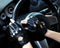 Lady PU Leather Mittens Fingerless Fad Punk Motorcycle Gloves Black B Cy