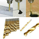 97pcs/Set Titanium Coated HSS High Speed Steel Twist Drill Bit 1.5-10mm MDG