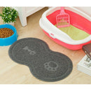 Pet Dog Puppy Cat Feeding Mat Pad Cute PVC Bed Dish Bowl Food Water Feed Pl A4V7