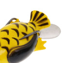 5x Plastic Topwater Duck Fishing Baits Frog Lure Hook Crankbaits Multicolor