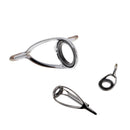 18pcs Stainless Steel Fishing Rod Guides Tip Repair Kit Eye Ring Tackle Tool