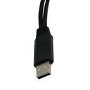USB 2.0 A Male to 2 Dual USB Female Jack Y Splitter Hub Power Cable Cord