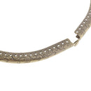 Metal Kiss Clasp Lock Arch Frame for Wallet Bag Sewing Handbag 24.5cm Grey
