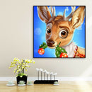 5D DIY Full Drill Round Diamond Painting Cute Deer Rhinestone Art Mosaic
