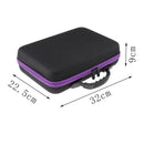 60 Bottles Essential Oil Carry Case 5ML~15ML Holder Storage Bag Box Purple