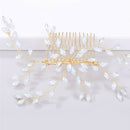 Women Hairpin Hair Comb Clip Head Piece Crystal Flower Bride Hair Pins B Gw