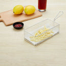 304 Stainless Steel Rectangular Dining Basket French Fries Chicken Storage  G1N4