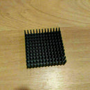 Aluminium Heat Diffusion Heatsink Cooling Fin Black M0X4 x 40mm 1Pc 40mm x J6A1