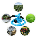 Garden Automatic Sprinklers Water 360 Degree 3 Nozzle Rotating Irrigation Y6B2