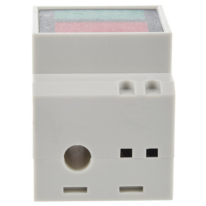 Din-Rail AC 110V/220V Digital Voltmeter Ammeter Red Volt Green Amp Meter LE T2V5