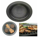 Smokeless Indoor Stovetop BBQ Grill Tray Barbecue House Gas Stove Portable Z8C2
