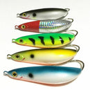5 Pieces Rattling Minnow Spoon Fishing Lure 8.5cm 20g Freshwater Saltwater
