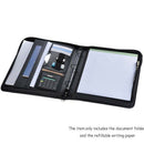 A4 Leather Business Portfolio Padfolio Folder with Business Card U Flash Di