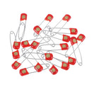 20Pcs Plastic head safety pins nappy pins with safelocking closures hold clipB&X