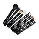 New 12pcs Professional Wooden Handle Makeup Brush Set Cosmetic Brush Kit Ma