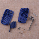 fit for FIAT PANDA PUNTO Blue 3-Button Remote Flip Key Fob Cover Shell Uncut Hf
