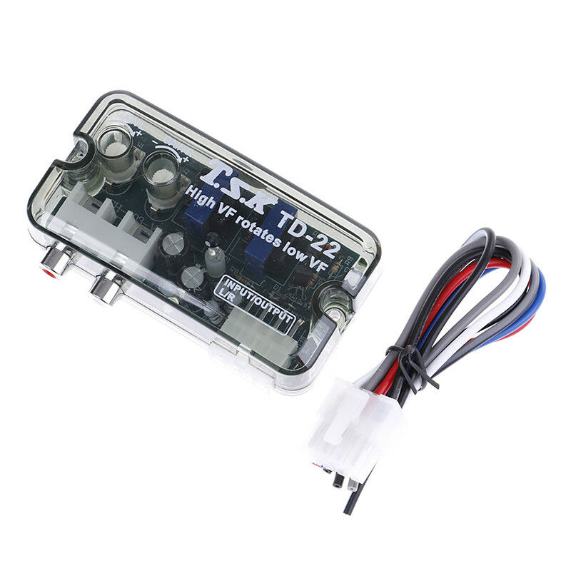 Car Stereo Audio RCA Line-Out Speaker Level Converter HI-LOW to RCA Delay ME