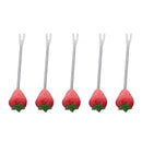6pcs Chic Barrel Food Fruit Salad Forks Home Kitchen Bar Decoration Gadgets M1E8