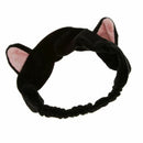 Hairbands hair ornament with cat ear for facial - black