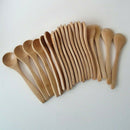 10 Pcs 13 cm Small Wooden Spoons Set Coffee Honey Tea Stirrer Home Tableware