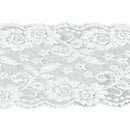 5yds 15cm White Stretch Lace Trim Fabric for Craft/Dress&Headband Decor