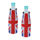 4pcs Funny Union Jack Britain UK Flag Beer Bottle Can Cooler Sleeve Holder