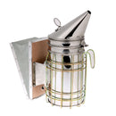 Bee Hive Smoker Stainless Steel w/ Heat Shield Protection Beekeeping Tool