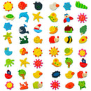 12pcs Fridge Magnet Wooden Cartoon Animals Novelty Magnets Colourful Kid's Fun