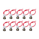 10pcs BA9S Bulb Socket Extension Replacement Holder Wire Harness