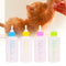 60mL Pet Milk Bottle Nipple Pacifier Dog Puppy Cat Drinking Water Feeder