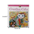 24 Pages Creative Cat Coloring Book Kill Time Drawing Painting Book For Children