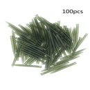 100pcs Fishing Hook Sleeve Rubber Tip Tube Positioner Terminal Fishing Tackles y