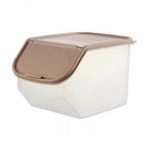 Dried Food Storage Sealed Box With Measuring Cup Plastic Kitchen Cereal Flo