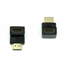 2X Right Angle HDMI Cable Adapter Male to Female Connector 270 90 Degree NEW