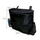 Storage for the Car Back Seat with Insulated Compartment Containing a Cool