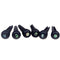 6 Pcs Guitar Family Natural Ebony Folk Acoustic Guitar Bridge Pins